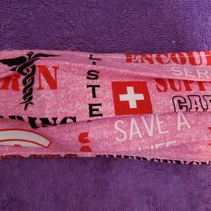 Nurse or doctors breast cancer pink face mask